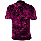 Aotearoa Maori Hei Tiki Polo Shirt Mawhero Kowhaiwhai Puhoro Motif