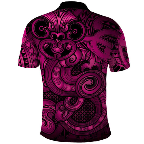 Aotearoa Maori Hei Tiki Polo Shirt Mawhero Kowhaiwhai Puhoro Motif