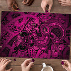 Aotearoa Maori Hei Tiki Puzzle Mawhero Kowhaiwhai Puhoro Motif