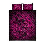 Aotearoa Maori Hei Tiki Quilt Bed Set Mawhero Kowhaiwhai Puhoro Motif