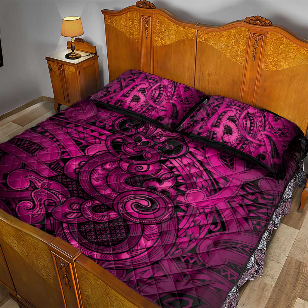 Aotearoa Maori Hei Tiki Quilt Bed Set Mawhero Kowhaiwhai Puhoro Motif