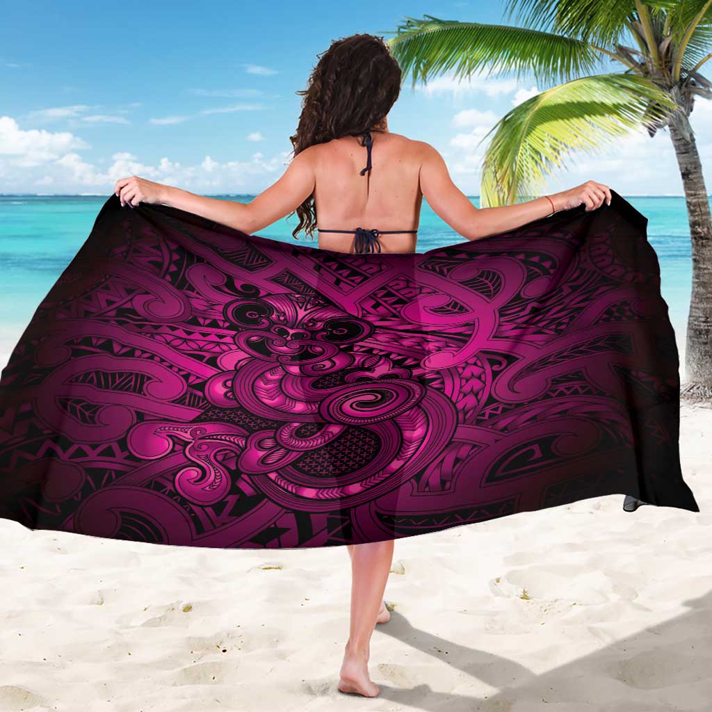 Aotearoa Maori Hei Tiki Sarong Mawhero Kowhaiwhai Puhoro Motif