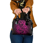 Aotearoa Maori Hei Tiki Shoulder Handbag Mawhero Kowhaiwhai Puhoro Motif