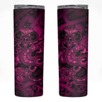 Aotearoa Maori Hei Tiki Skinny Tumbler Mawhero Kowhaiwhai Puhoro Motif