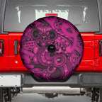 Aotearoa Maori Hei Tiki Spare Tire Cover Mawhero Kowhaiwhai Puhoro Motif