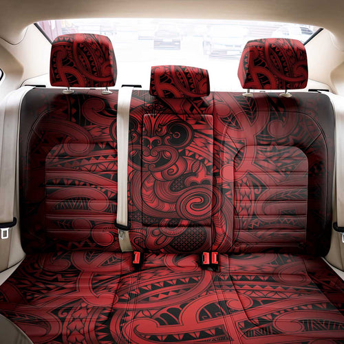 Aotearoa Maori Hei Tiki Back Car Seat Cover Whero Kowhaiwhai Puhoro Motif