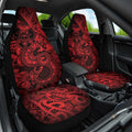 Aotearoa Maori Hei Tiki Car Seat Cover Whero Kowhaiwhai Puhoro Motif
