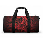 Aotearoa Maori Hei Tiki Duffle Bag Whero Kowhaiwhai Puhoro Motif