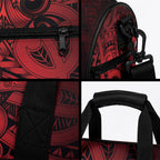 Aotearoa Maori Hei Tiki Duffle Bag Whero Kowhaiwhai Puhoro Motif