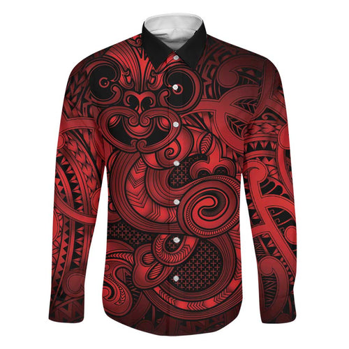 Aotearoa Maori Hei Tiki Family Matching Puletasi and Hawaiian Shirt Whero Kowhaiwhai Puhoro Motif