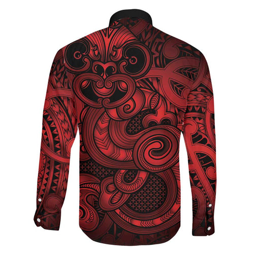 Aotearoa Maori Hei Tiki Family Matching Tank Maxi Dress and Hawaiian Shirt Whero Kowhaiwhai Puhoro Motif