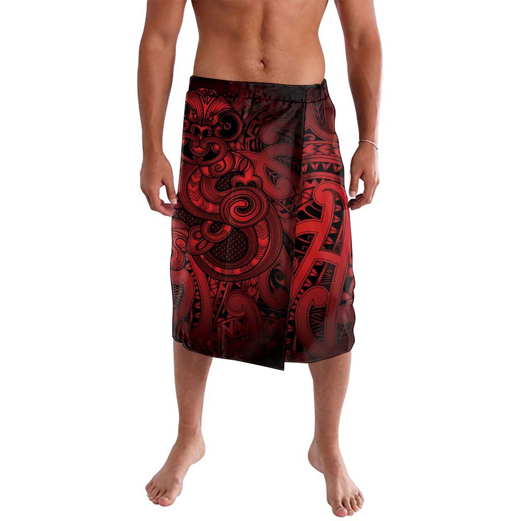 Aotearoa Maori Hei Tiki Lavalava Whero Kowhaiwhai Puhoro Motif