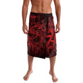 Aotearoa Maori Hei Tiki Lavalava Whero Kowhaiwhai Puhoro Motif