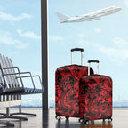 Aotearoa Maori Hei Tiki Luggage Cover Whero Kowhaiwhai Puhoro Motif