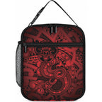 Aotearoa Maori Hei Tiki Lunch Bag Whero Kowhaiwhai Puhoro Motif