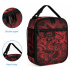 Aotearoa Maori Hei Tiki Lunch Bag Whero Kowhaiwhai Puhoro Motif
