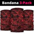 Aotearoa Maori Hei Tiki Neck Gaiter Whero Kowhaiwhai Puhoro Motif