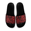 Aotearoa Maori Hei Tiki Slide Sandals Whero Kowhaiwhai Puhoro Motif