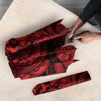 Aotearoa Maori Hei Tiki Umbrella Whero Kowhaiwhai Puhoro Motif