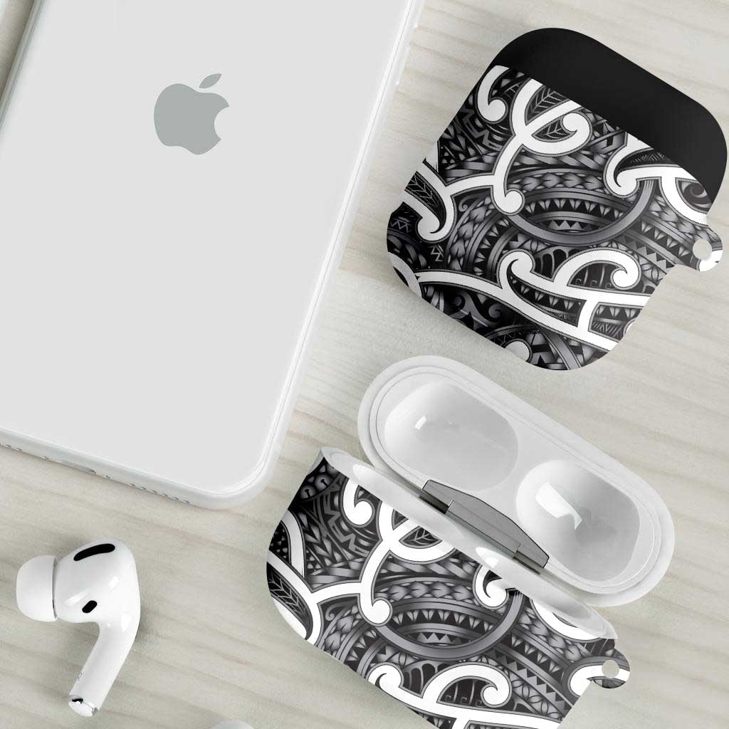 Aotearoa Maori Kowhaiwhai AirPods Case Kiwikiwi Puhoro and Patiki