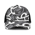 Aotearoa Maori Kowhaiwhai Baseball Net Cap Kiwikiwi Puhoro and Patiki