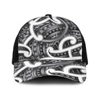 Aotearoa Maori Kowhaiwhai Baseball Net Cap Kiwikiwi Puhoro and Patiki
