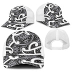 Aotearoa Maori Kowhaiwhai Baseball Net Cap Kiwikiwi Puhoro and Patiki