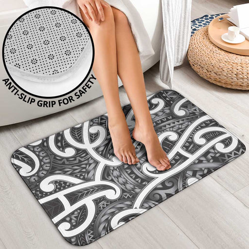 Aotearoa Maori Kowhaiwhai Bathroom Set Kiwikiwi Puhoro and Patiki