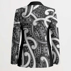 Aotearoa Maori Kowhaiwhai Blazer Kiwikiwi Puhoro and Patiki