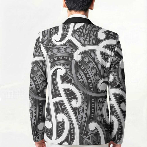 Aotearoa Maori Kowhaiwhai Blazer Kiwikiwi Puhoro and Patiki