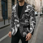 Aotearoa Maori Kowhaiwhai Blazer Kiwikiwi Puhoro and Patiki