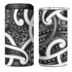 Aotearoa Maori Kowhaiwhai 4 in 1 Can Cooler Tumbler Kiwikiwi Puhoro and Patiki