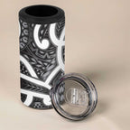 Aotearoa Maori Kowhaiwhai 4 in 1 Can Cooler Tumbler Kiwikiwi Puhoro and Patiki