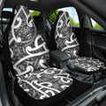 Aotearoa Maori Kowhaiwhai Car Seat Cover Kiwikiwi Puhoro and Patiki