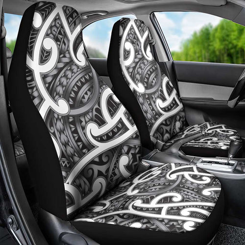 Aotearoa Maori Kowhaiwhai Car Seat Cover Kiwikiwi Puhoro and Patiki