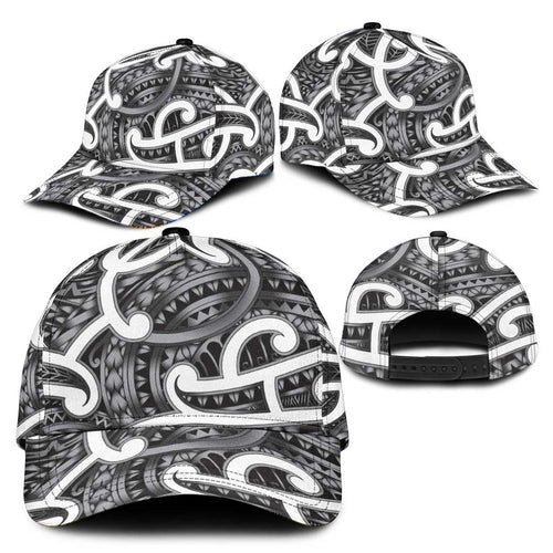 Aotearoa Maori Kowhaiwhai Classic Cap Kiwikiwi Puhoro and Patiki