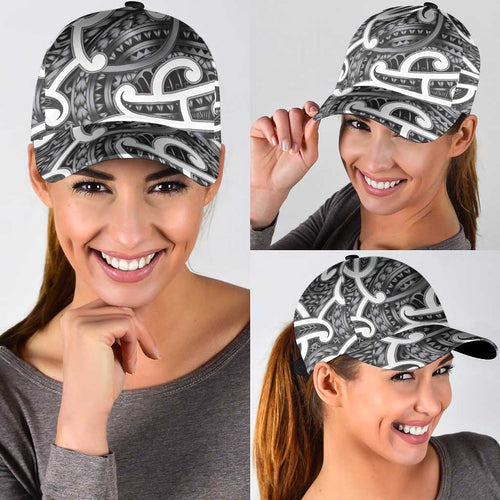 Aotearoa Maori Kowhaiwhai Classic Cap Kiwikiwi Puhoro and Patiki