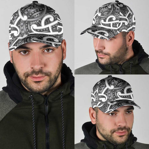 Aotearoa Maori Kowhaiwhai Classic Cap Kiwikiwi Puhoro and Patiki
