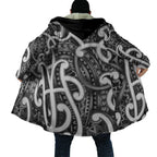 Aotearoa Maori Kowhaiwhai Cloak Kiwikiwi Puhoro and Patiki
