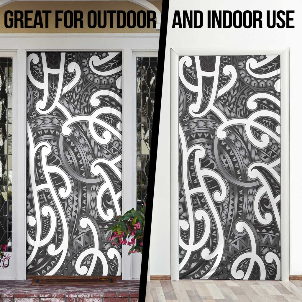 Aotearoa Maori Kowhaiwhai Door Cover Kiwikiwi Puhoro and Patiki