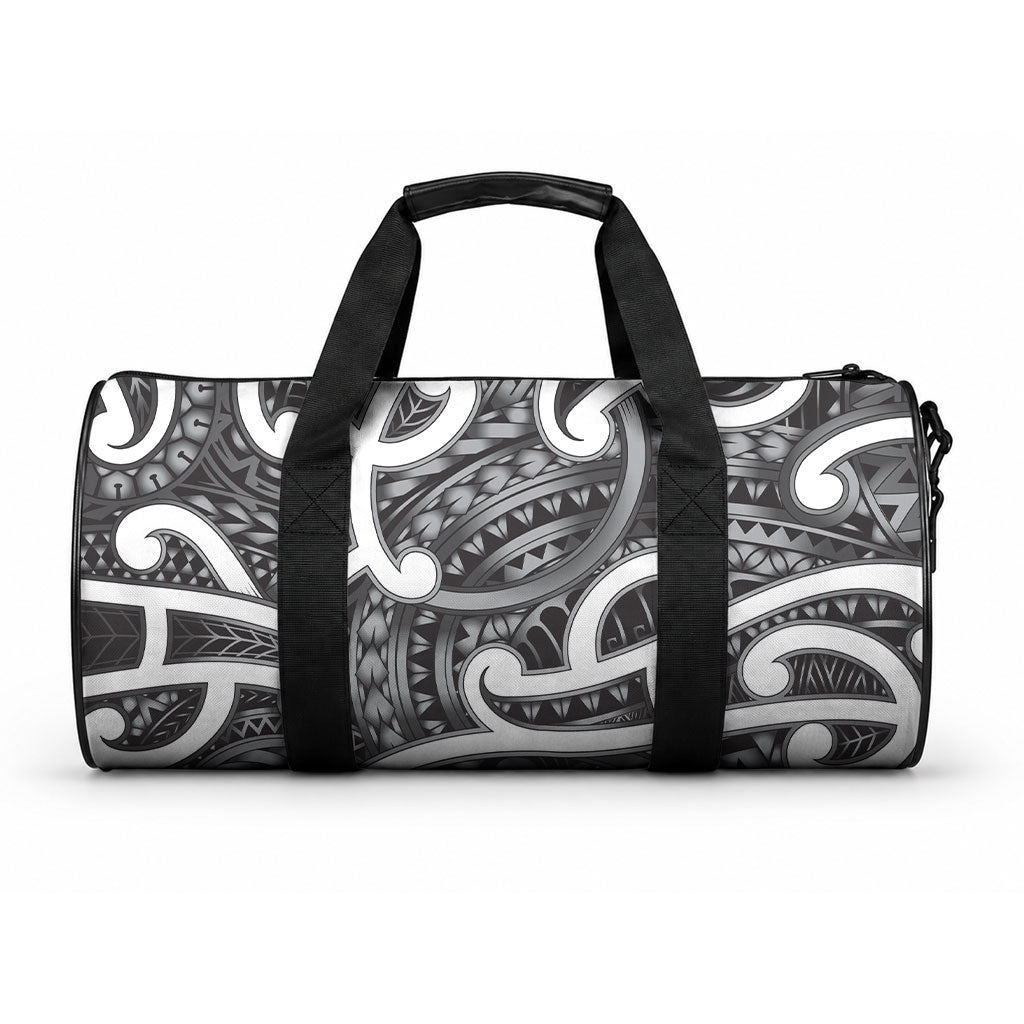 Aotearoa Maori Kowhaiwhai Duffle Bag Kiwikiwi Puhoro and Patiki