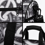 Aotearoa Maori Kowhaiwhai Duffle Bag Kiwikiwi Puhoro and Patiki