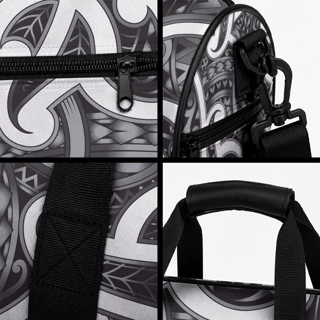 Aotearoa Maori Kowhaiwhai Duffle Bag Kiwikiwi Puhoro and Patiki