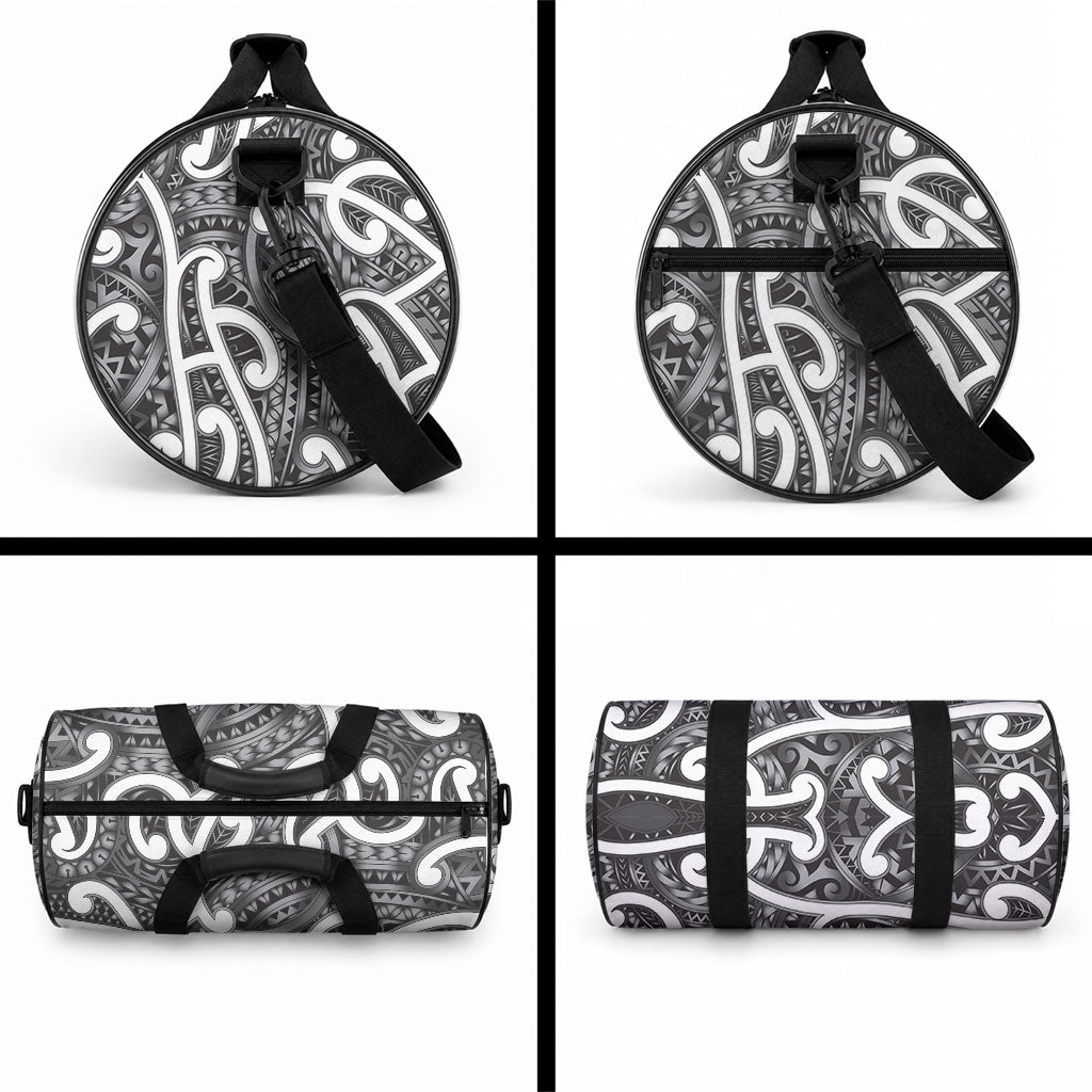 Aotearoa Maori Kowhaiwhai Duffle Bag Kiwikiwi Puhoro and Patiki