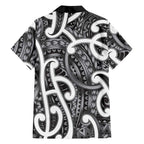 Aotearoa Maori Kowhaiwhai Hawaiian Shirt Kiwikiwi Puhoro and Patiki