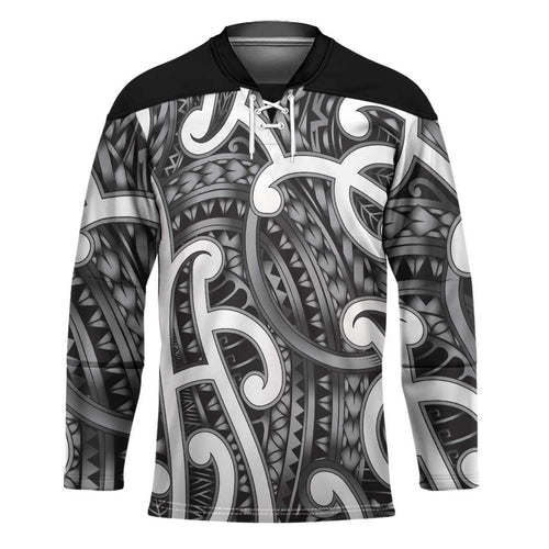 Aotearoa Maori Kowhaiwhai Hockey Jersey Kiwikiwi Puhoro and Patiki
