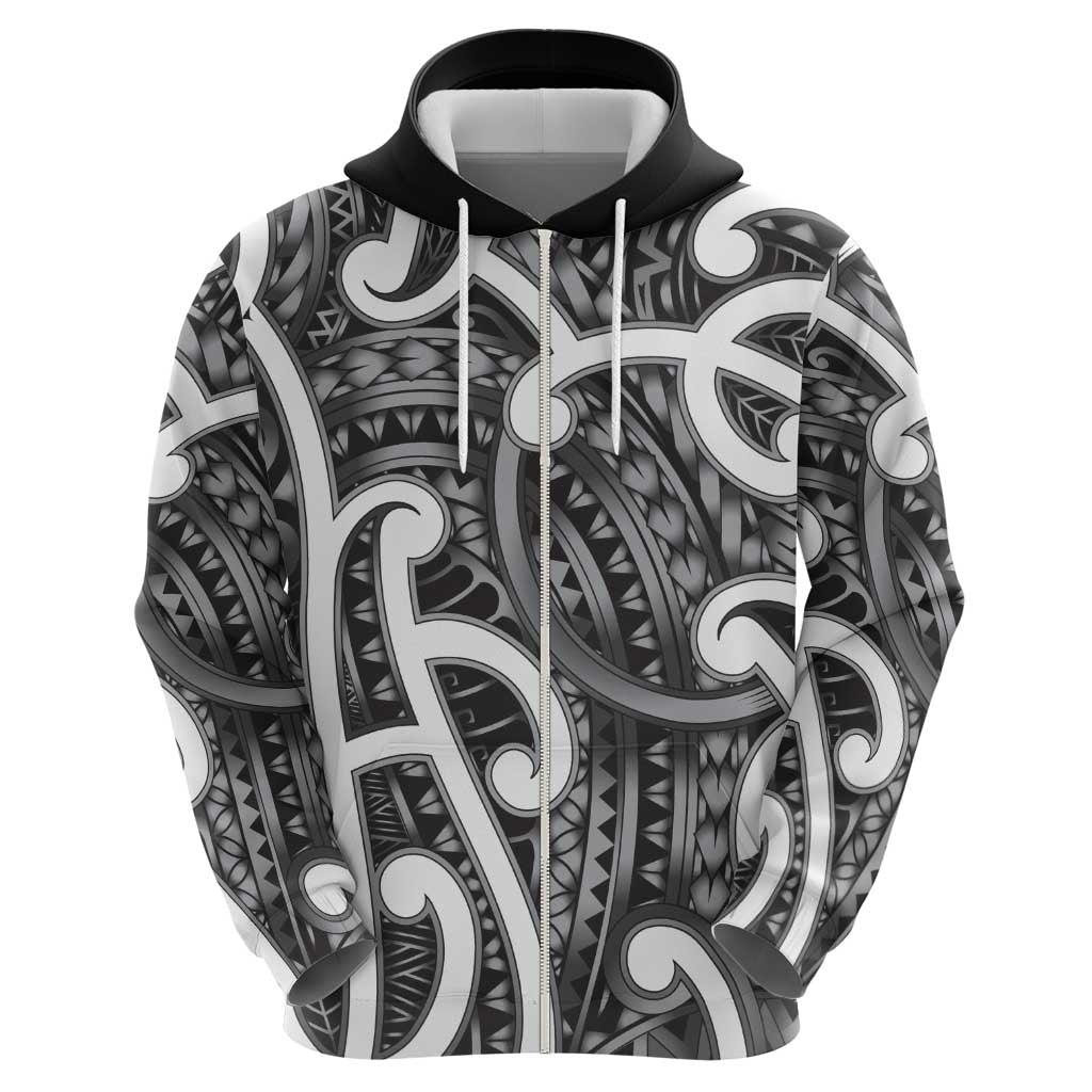 Aotearoa Maori Kowhaiwhai Hoodie Kiwikiwi Puhoro and Patiki