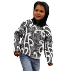 Aotearoa Maori Kowhaiwhai Kid Hoodie Kiwikiwi Puhoro and Patiki