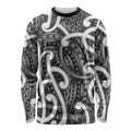 Aotearoa Maori Kowhaiwhai Long Sleeve Shirt Kiwikiwi Puhoro and Patiki