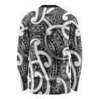 Aotearoa Maori Kowhaiwhai Long Sleeve Shirt Kiwikiwi Puhoro and Patiki